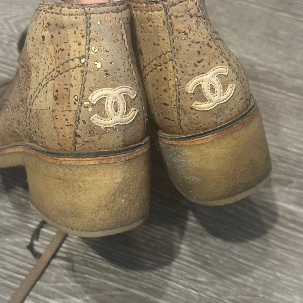 Cork booties with gum sole - Picture 3 of 8